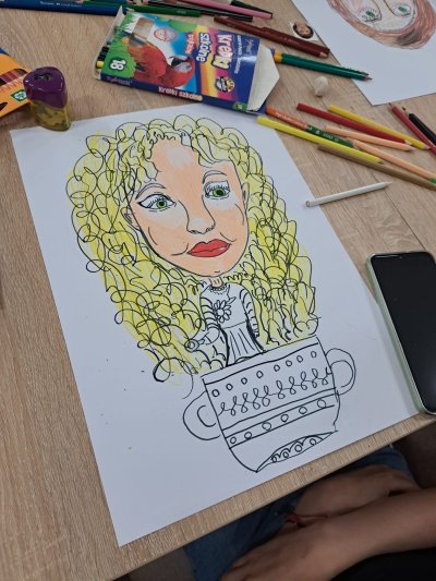 Zajęcia plastyczne - karykatury i portrety